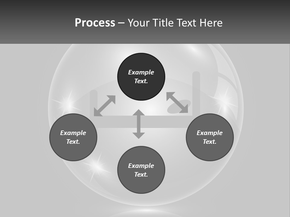 A Glass Ball With A Bed On It PowerPoint Template