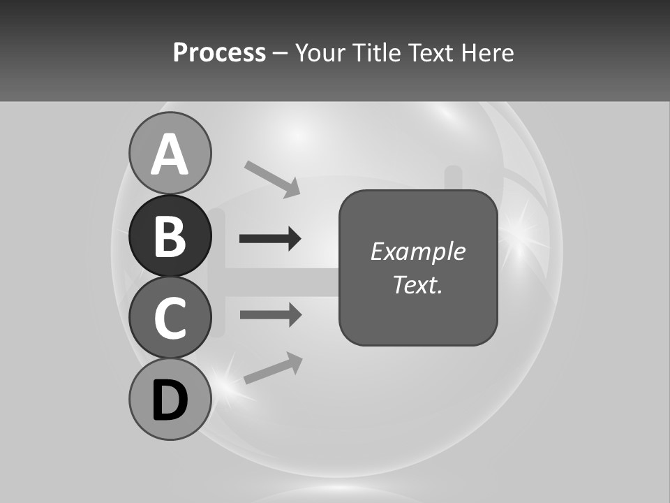 A Glass Ball With A Bed On It PowerPoint Template