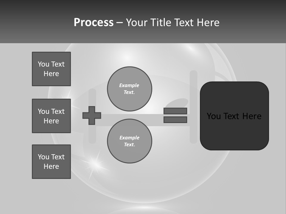A Glass Ball With A Bed On It PowerPoint Template