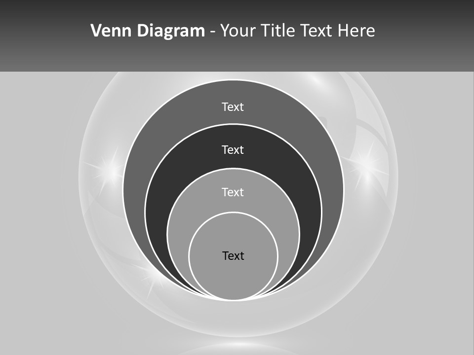 A Glass Ball With A Bed On It PowerPoint Template
