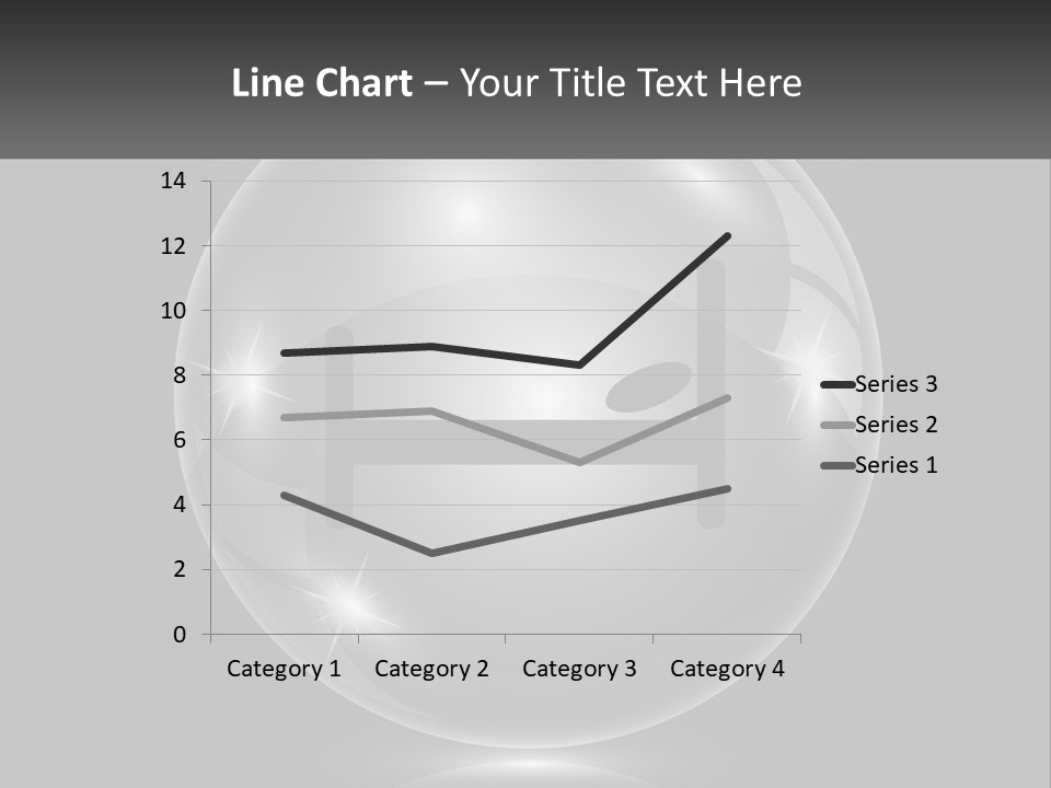 A Glass Ball With A Bed On It PowerPoint Template