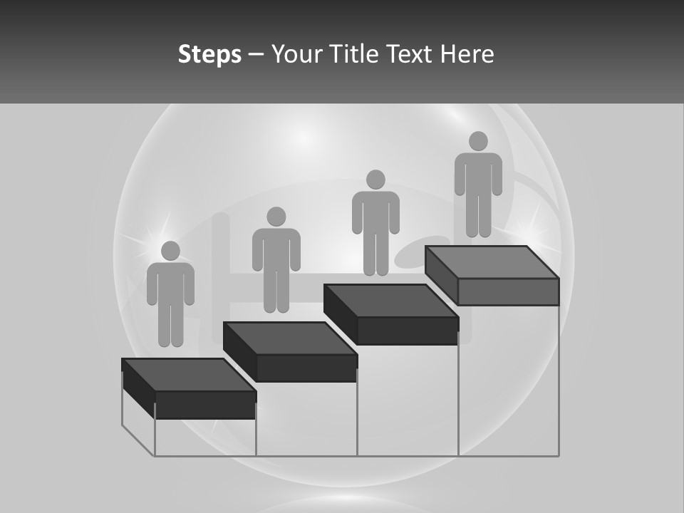 A Glass Ball With A Bed On It PowerPoint Template