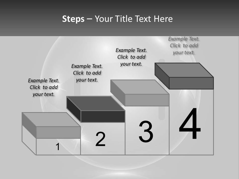 A Glass Ball With A Bed On It PowerPoint Template