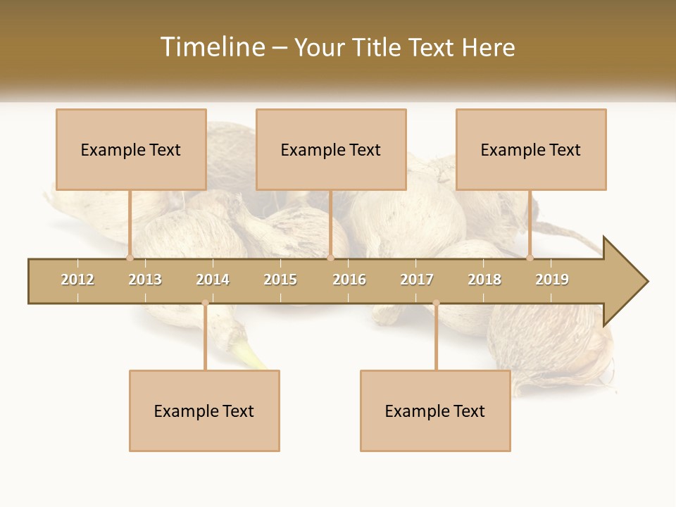 A Bunch Of Garlic On A White Background PowerPoint Template