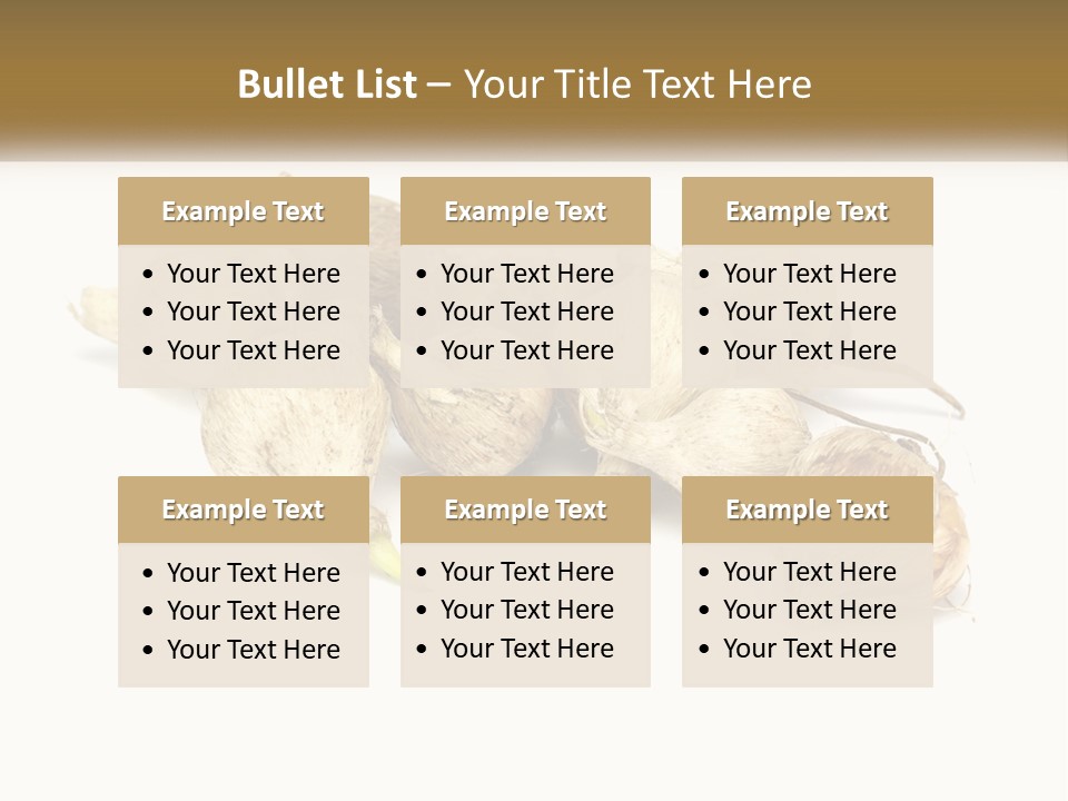 A Bunch Of Garlic On A White Background PowerPoint Template