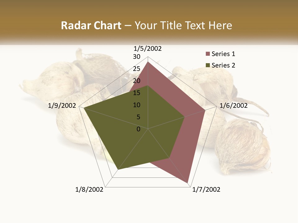 A Bunch Of Garlic On A White Background PowerPoint Template