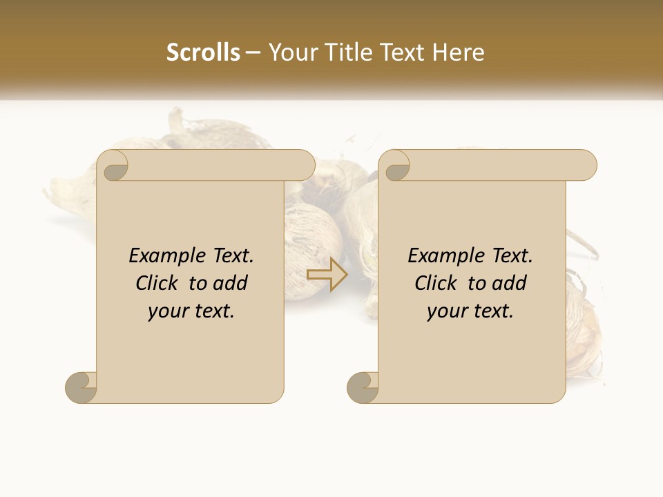 A Bunch Of Garlic On A White Background PowerPoint Template