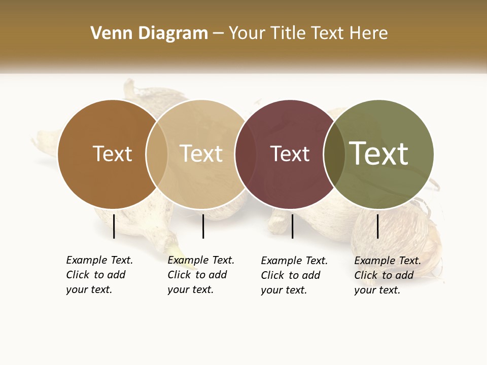 A Bunch Of Garlic On A White Background PowerPoint Template