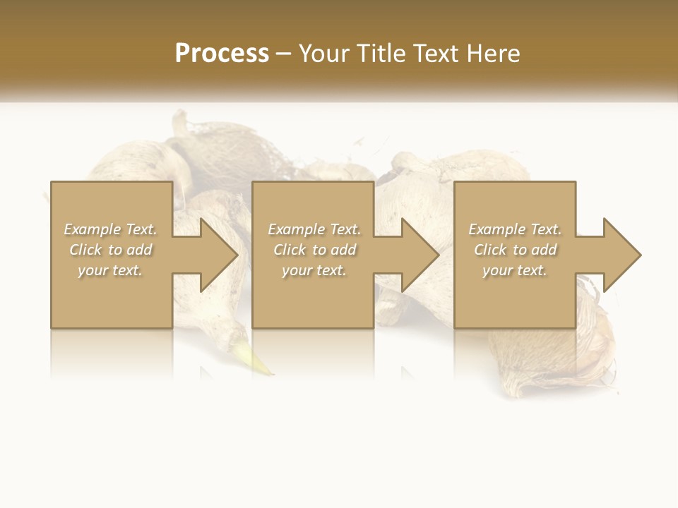 A Bunch Of Garlic On A White Background PowerPoint Template