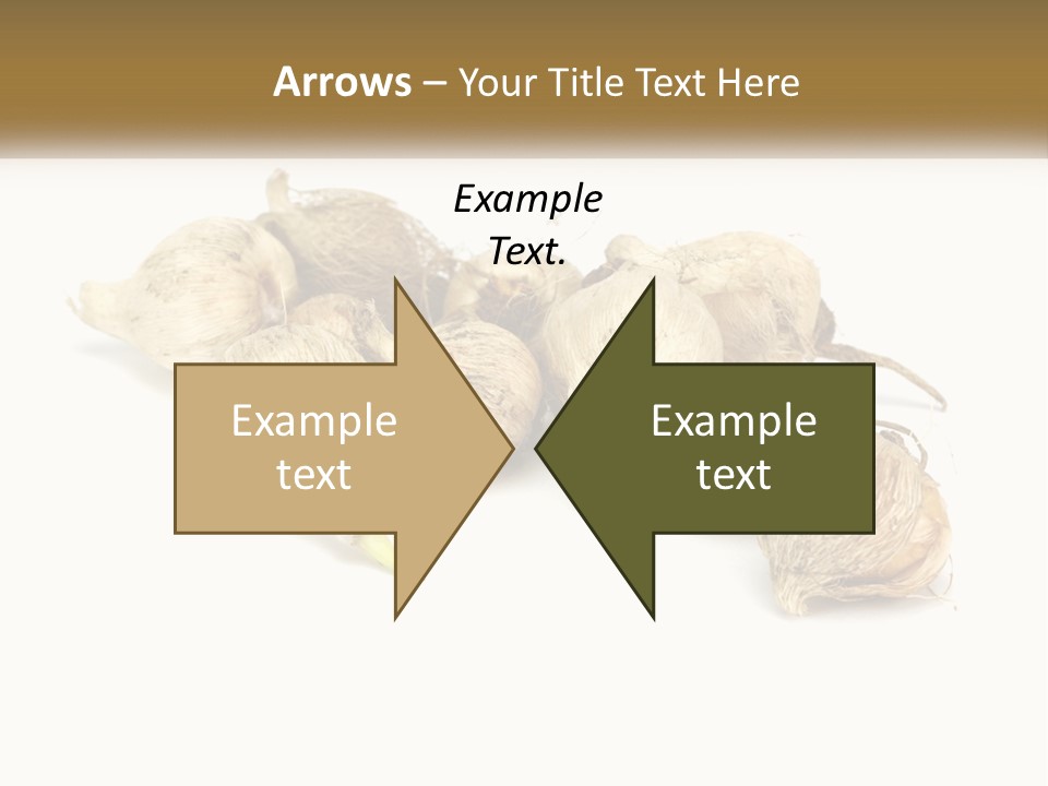 A Bunch Of Garlic On A White Background PowerPoint Template