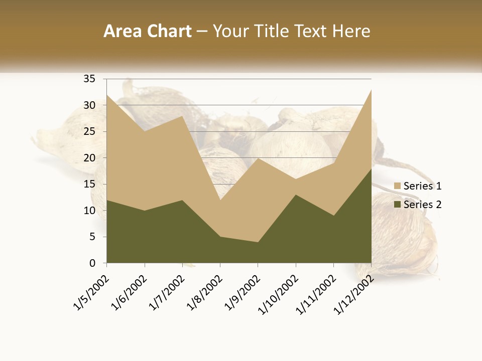 A Bunch Of Garlic On A White Background PowerPoint Template
