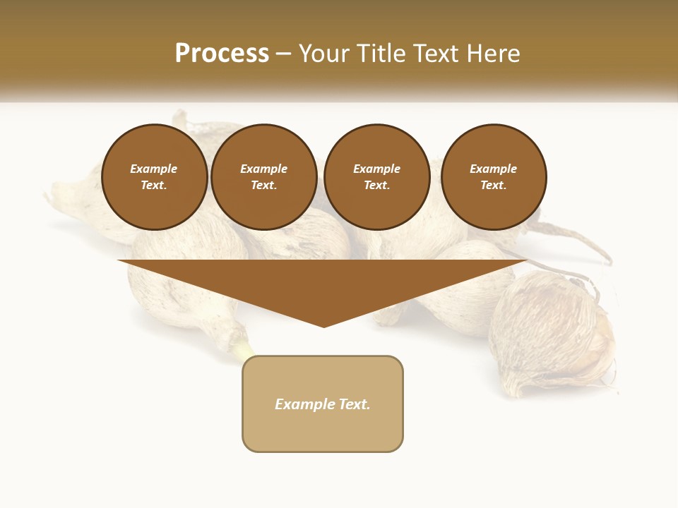 A Bunch Of Garlic On A White Background PowerPoint Template