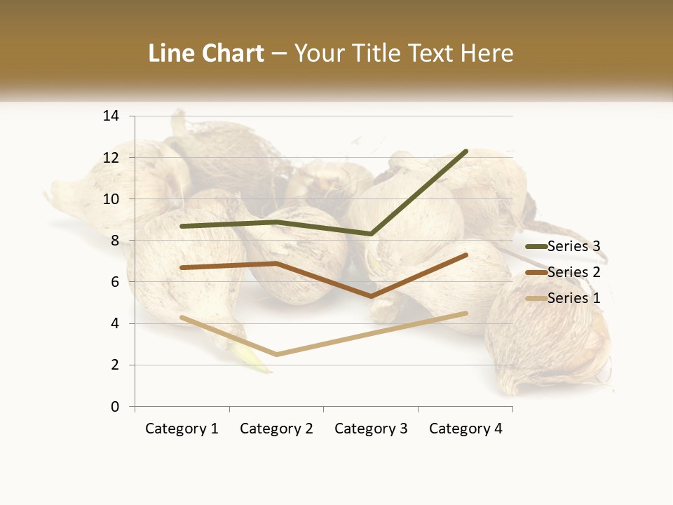 A Bunch Of Garlic On A White Background PowerPoint Template