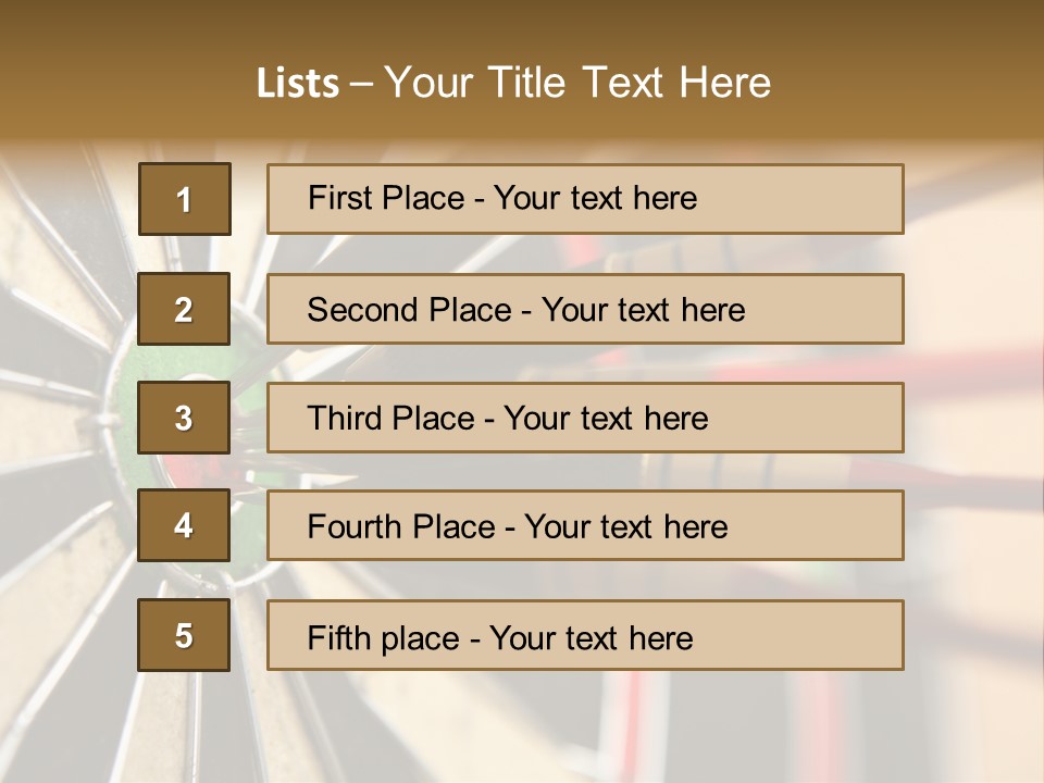 A Dart Hitting In The Center Of A Dartboard PowerPoint Template