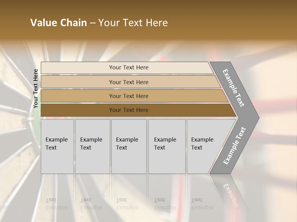 A Dart Hitting In The Center Of A Dartboard PowerPoint Template
