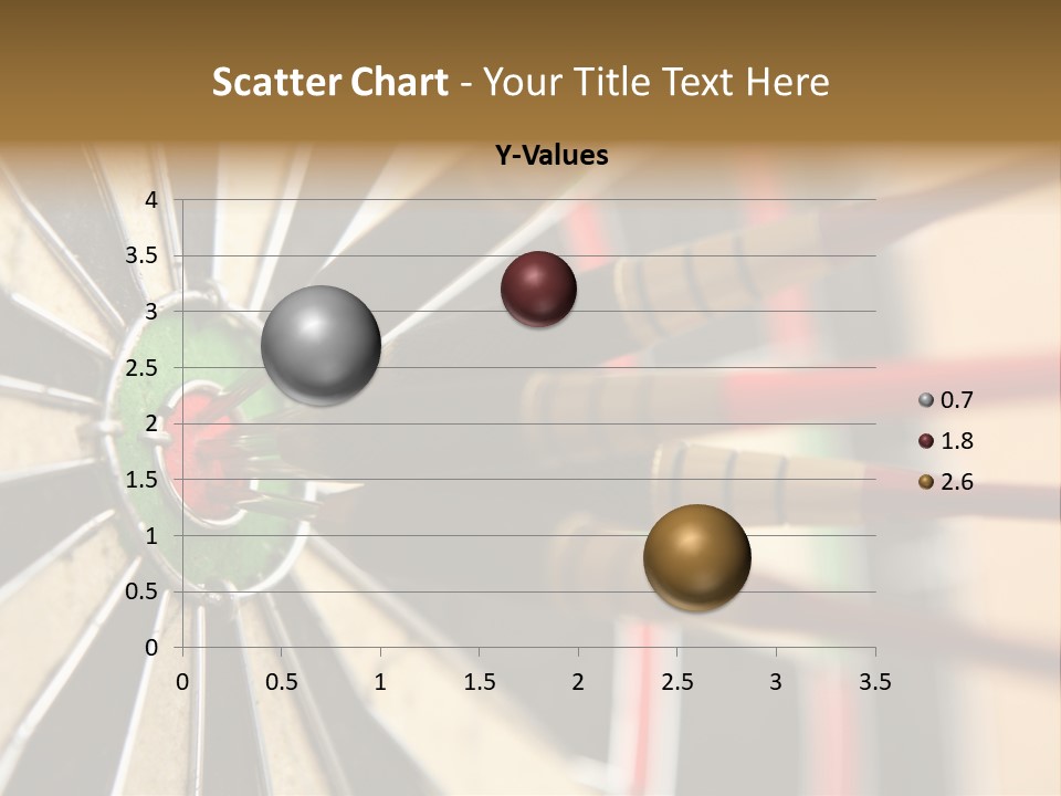 A Dart Hitting In The Center Of A Dartboard PowerPoint Template