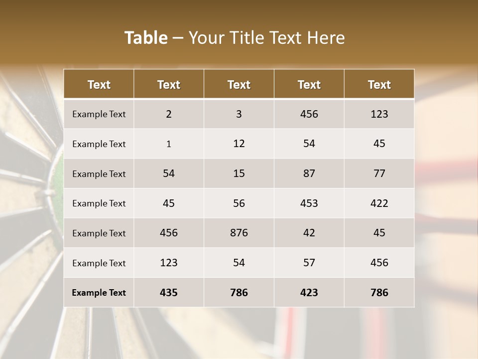 A Dart Hitting In The Center Of A Dartboard PowerPoint Template