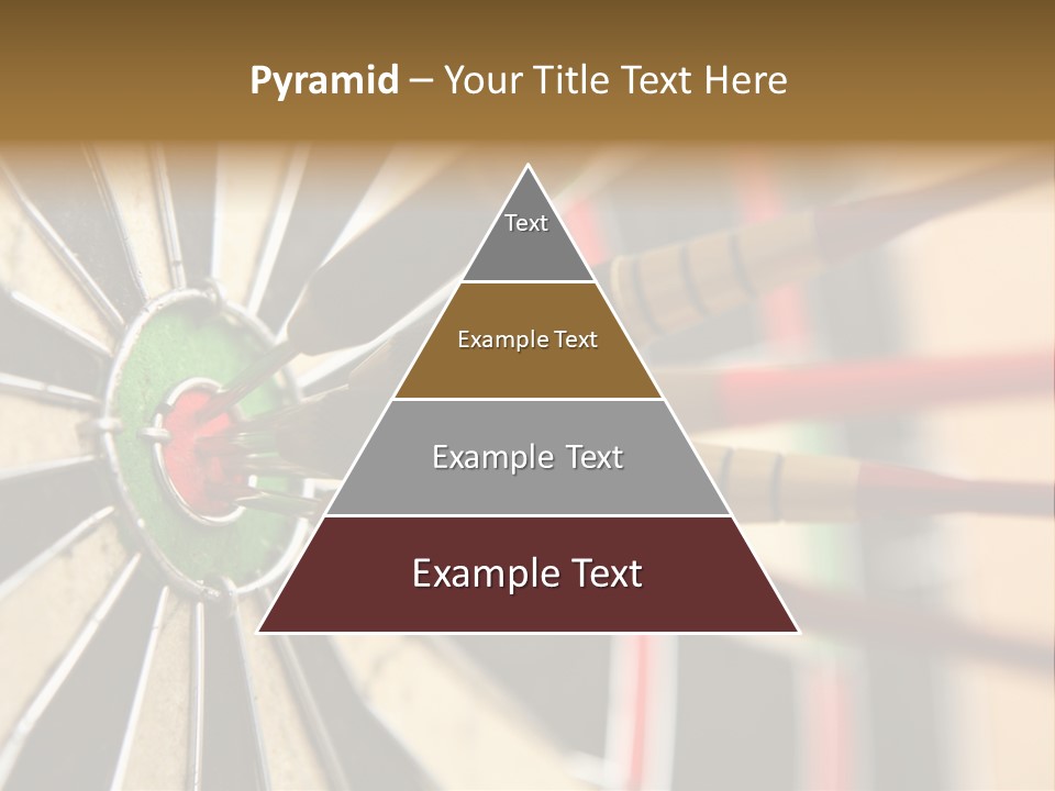 A Dart Hitting In The Center Of A Dartboard PowerPoint Template