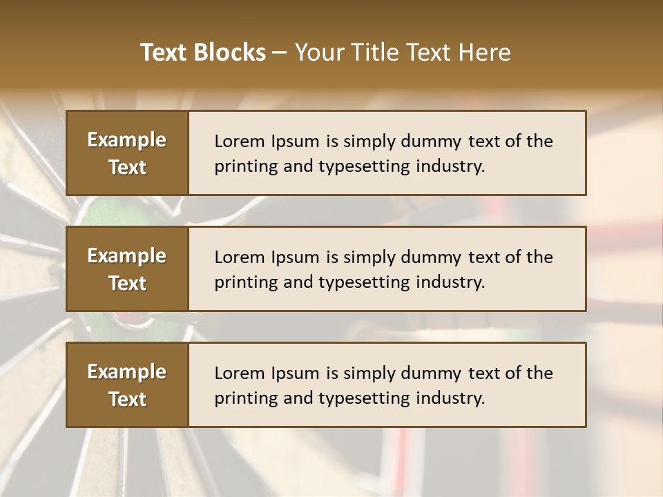 A Dart Hitting In The Center Of A Dartboard PowerPoint Template