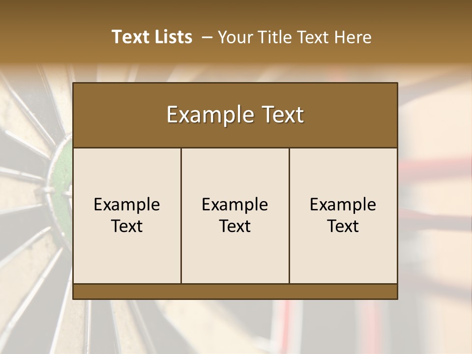 A Dart Hitting In The Center Of A Dartboard PowerPoint Template