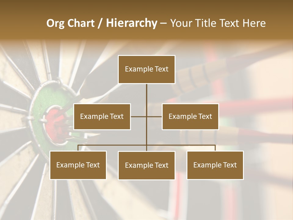 A Dart Hitting In The Center Of A Dartboard PowerPoint Template