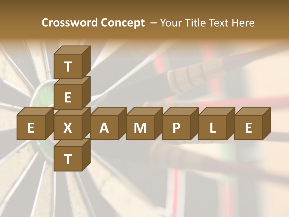 A Dart Hitting In The Center Of A Dartboard PowerPoint Template