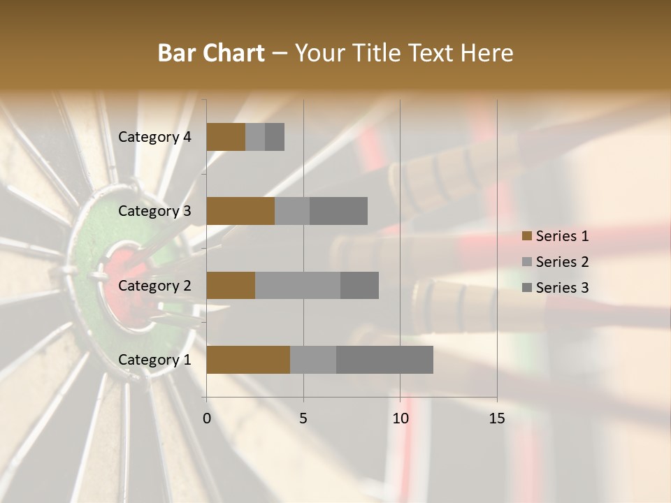 A Dart Hitting In The Center Of A Dartboard PowerPoint Template