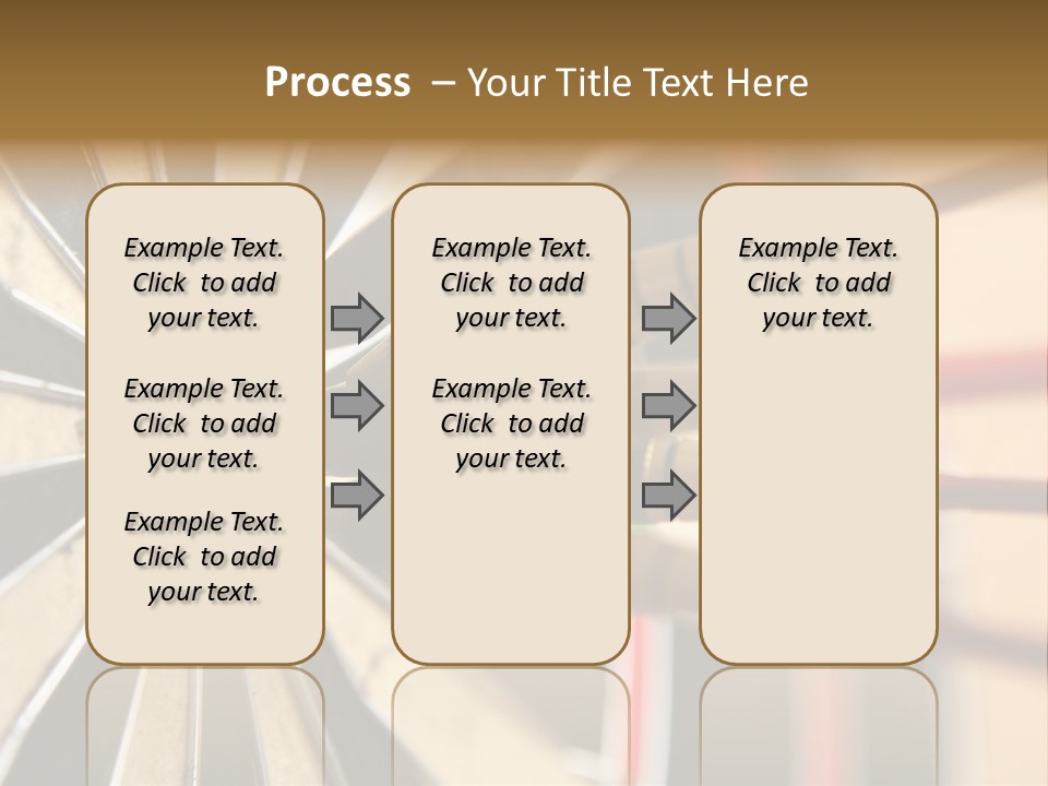 A Dart Hitting In The Center Of A Dartboard PowerPoint Template