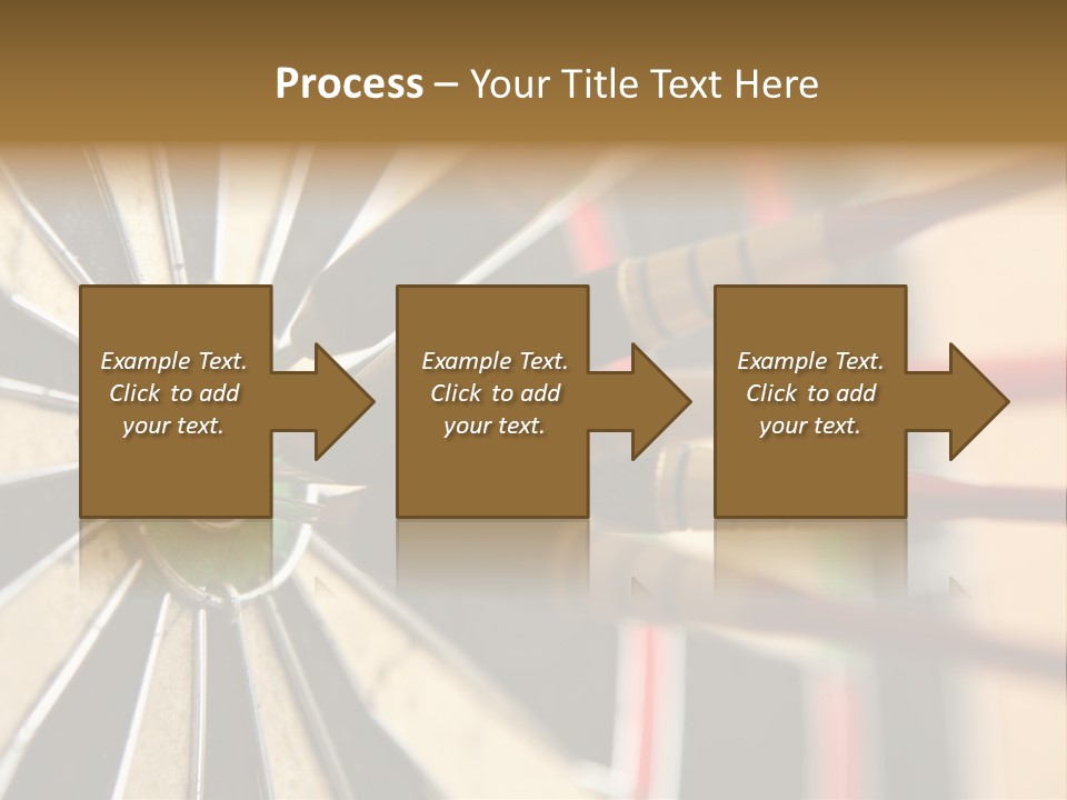 A Dart Hitting In The Center Of A Dartboard PowerPoint Template