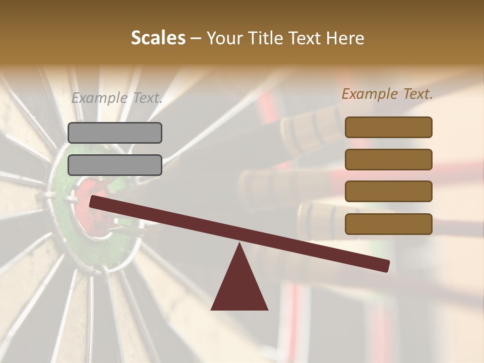 A Dart Hitting In The Center Of A Dartboard PowerPoint Template