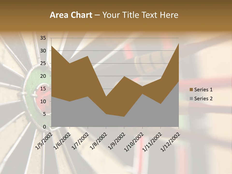 A Dart Hitting In The Center Of A Dartboard PowerPoint Template