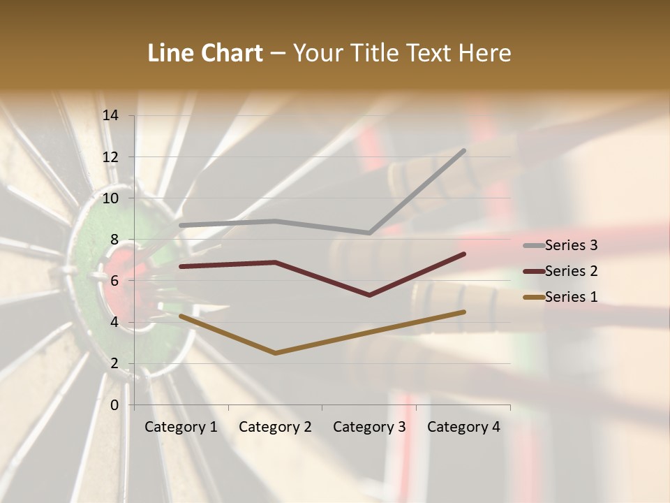 A Dart Hitting In The Center Of A Dartboard PowerPoint Template