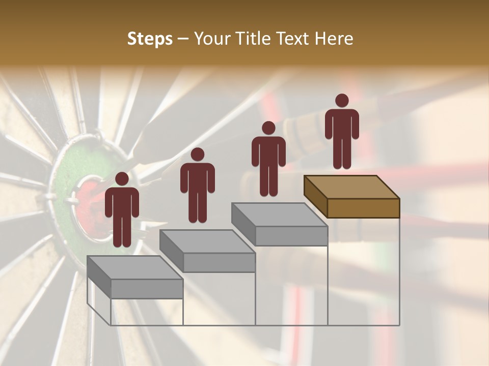 A Dart Hitting In The Center Of A Dartboard PowerPoint Template