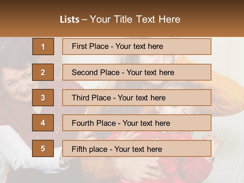 A Woman Holding A Baby And A Woman Holding A Child PowerPoint Template