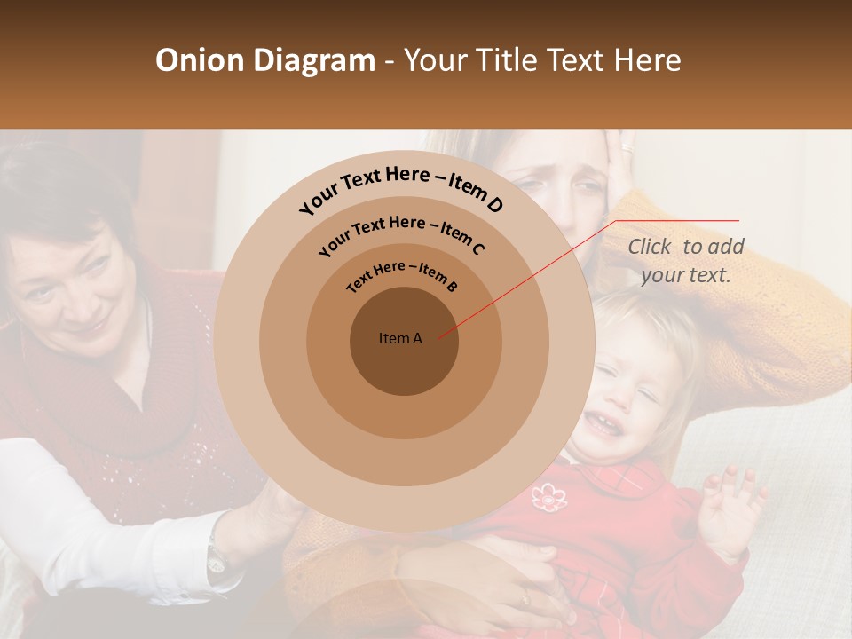 A Woman Holding A Baby And A Woman Holding A Child PowerPoint Template