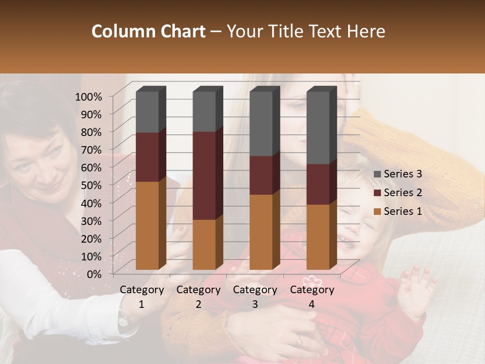 A Woman Holding A Baby And A Woman Holding A Child PowerPoint Template