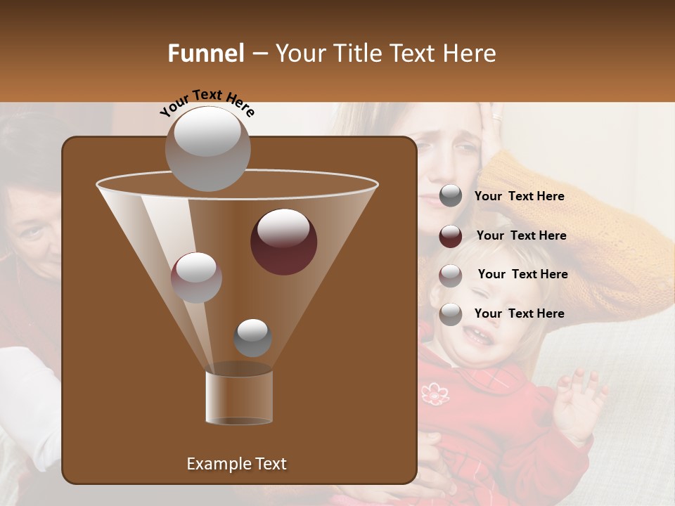 A Woman Holding A Baby And A Woman Holding A Child PowerPoint Template