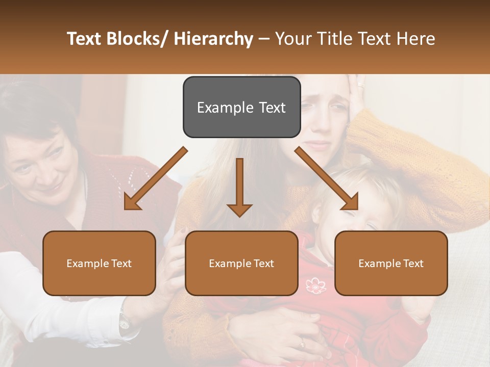A Woman Holding A Baby And A Woman Holding A Child PowerPoint Template