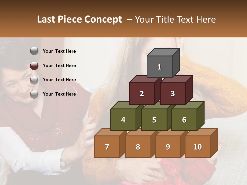 A Woman Holding A Baby And A Woman Holding A Child PowerPoint Template