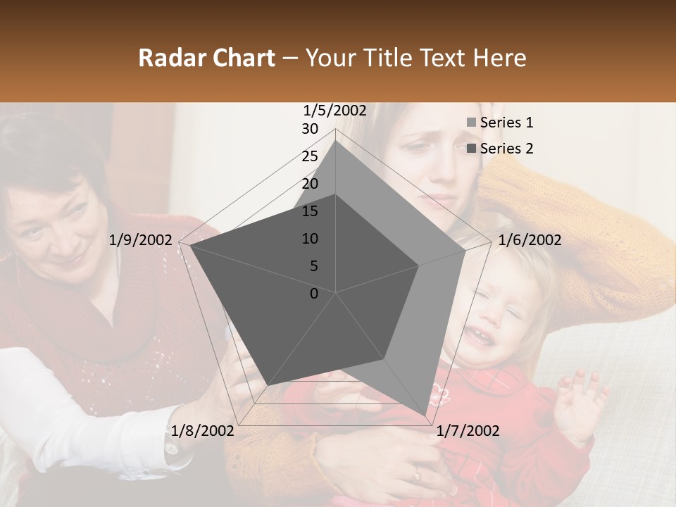 A Woman Holding A Baby And A Woman Holding A Child PowerPoint Template
