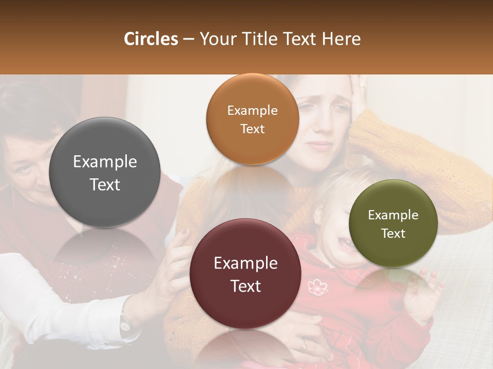 A Woman Holding A Baby And A Woman Holding A Child PowerPoint Template