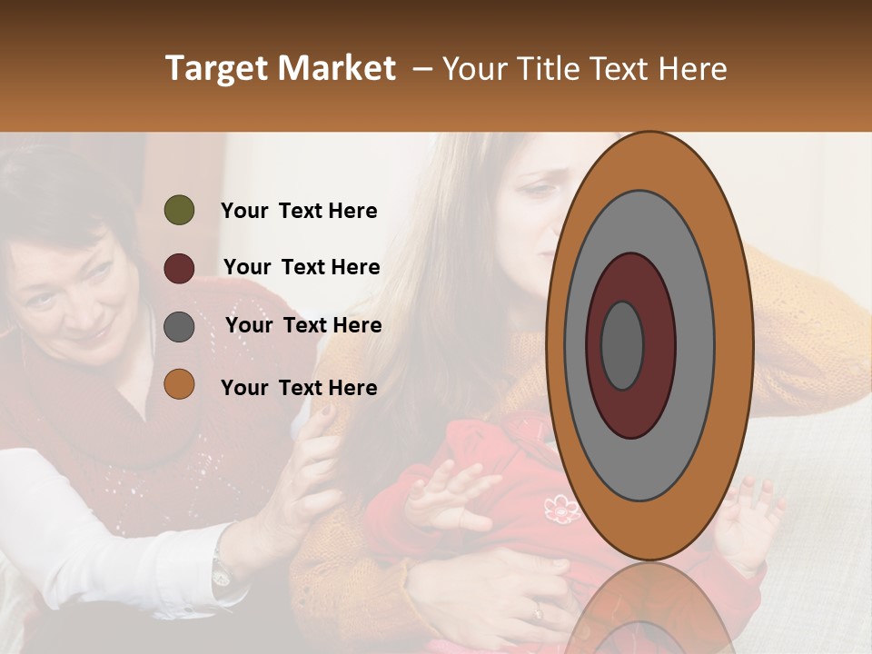 A Woman Holding A Baby And A Woman Holding A Child PowerPoint Template