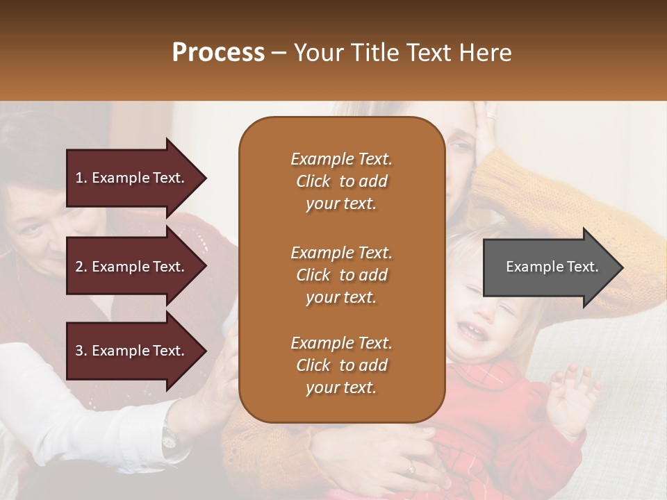 A Woman Holding A Baby And A Woman Holding A Child PowerPoint Template