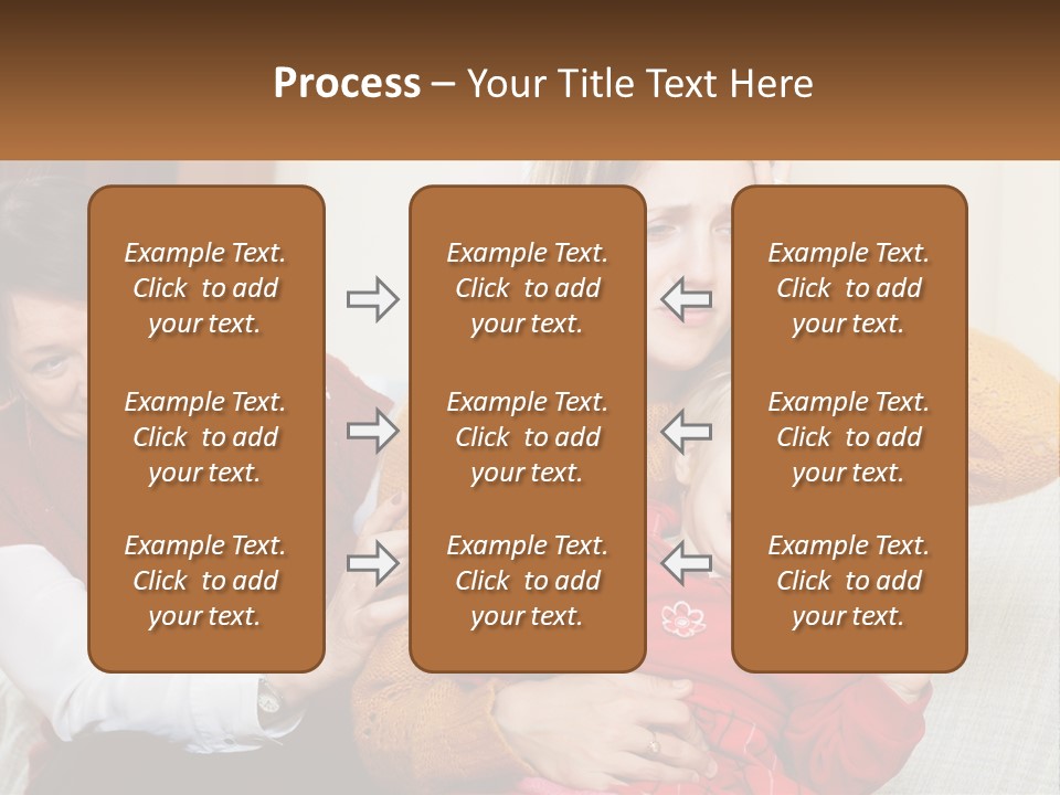 A Woman Holding A Baby And A Woman Holding A Child PowerPoint Template