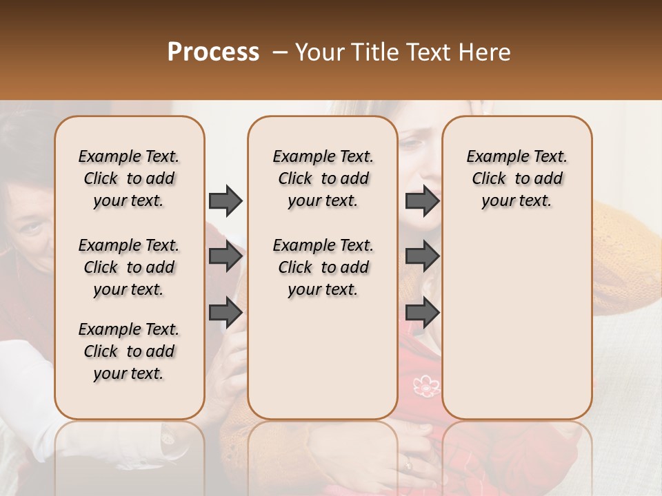A Woman Holding A Baby And A Woman Holding A Child PowerPoint Template