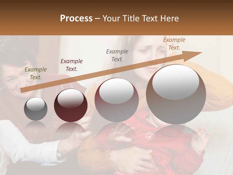 A Woman Holding A Baby And A Woman Holding A Child PowerPoint Template