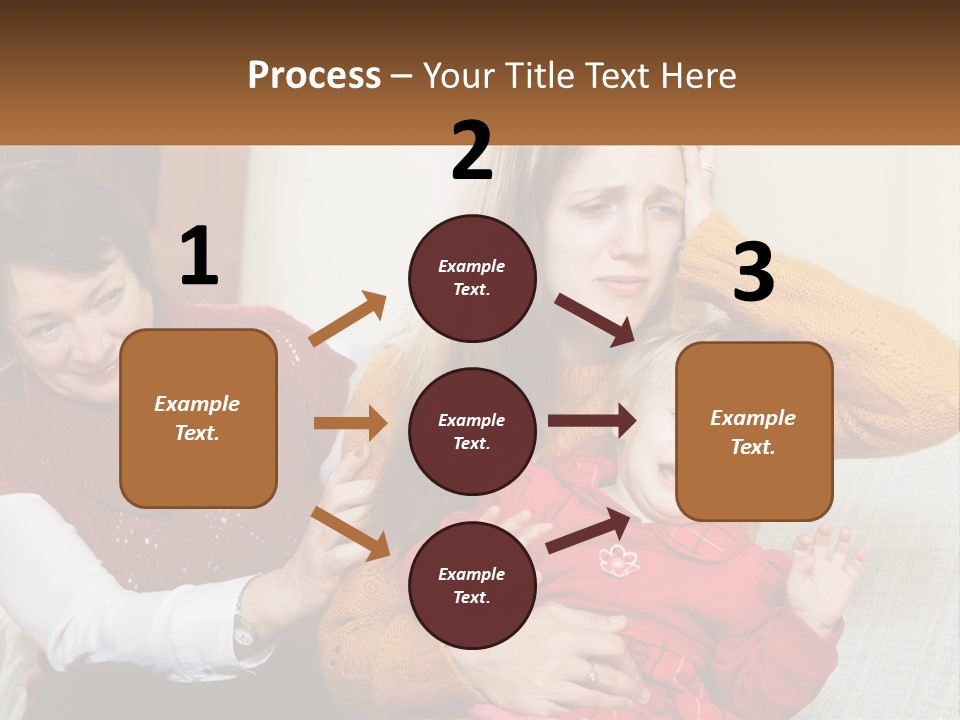 A Woman Holding A Baby And A Woman Holding A Child PowerPoint Template