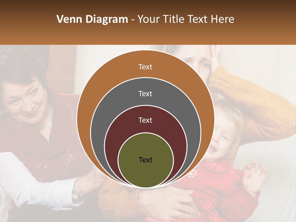 A Woman Holding A Baby And A Woman Holding A Child PowerPoint Template