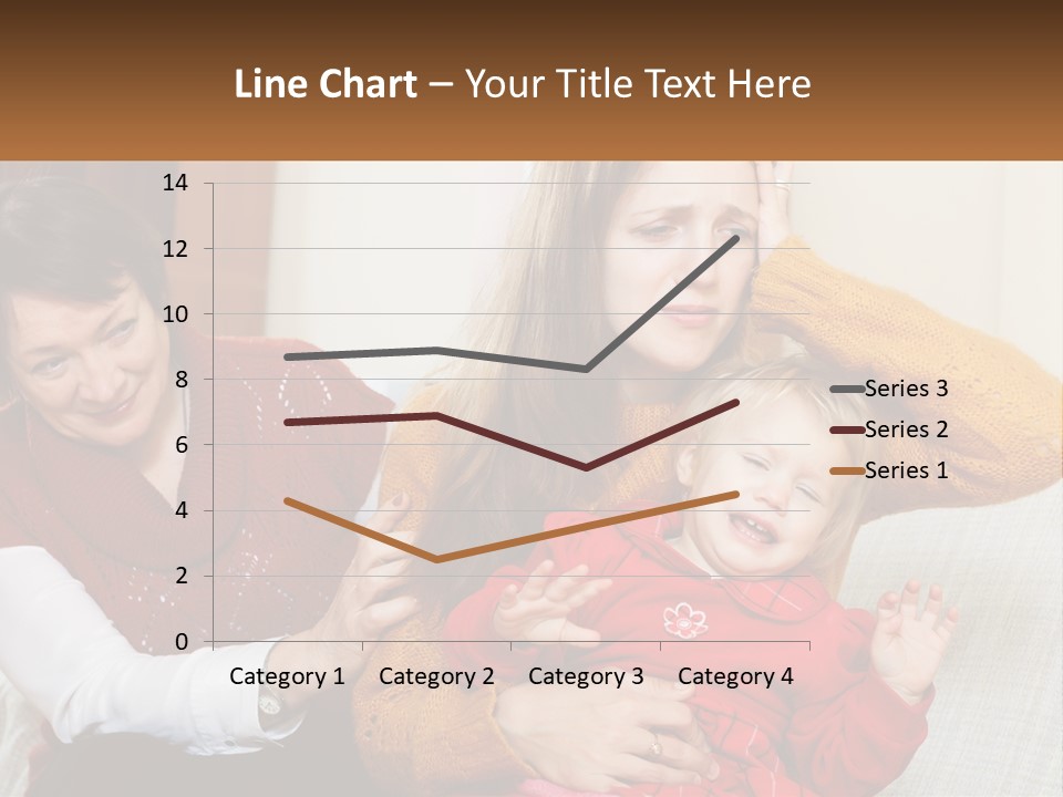 A Woman Holding A Baby And A Woman Holding A Child PowerPoint Template