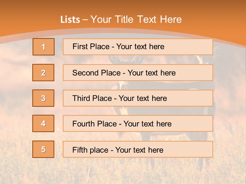 A Couple Of Deer Standing On Top Of A Grass Covered Field PowerPoint Template
